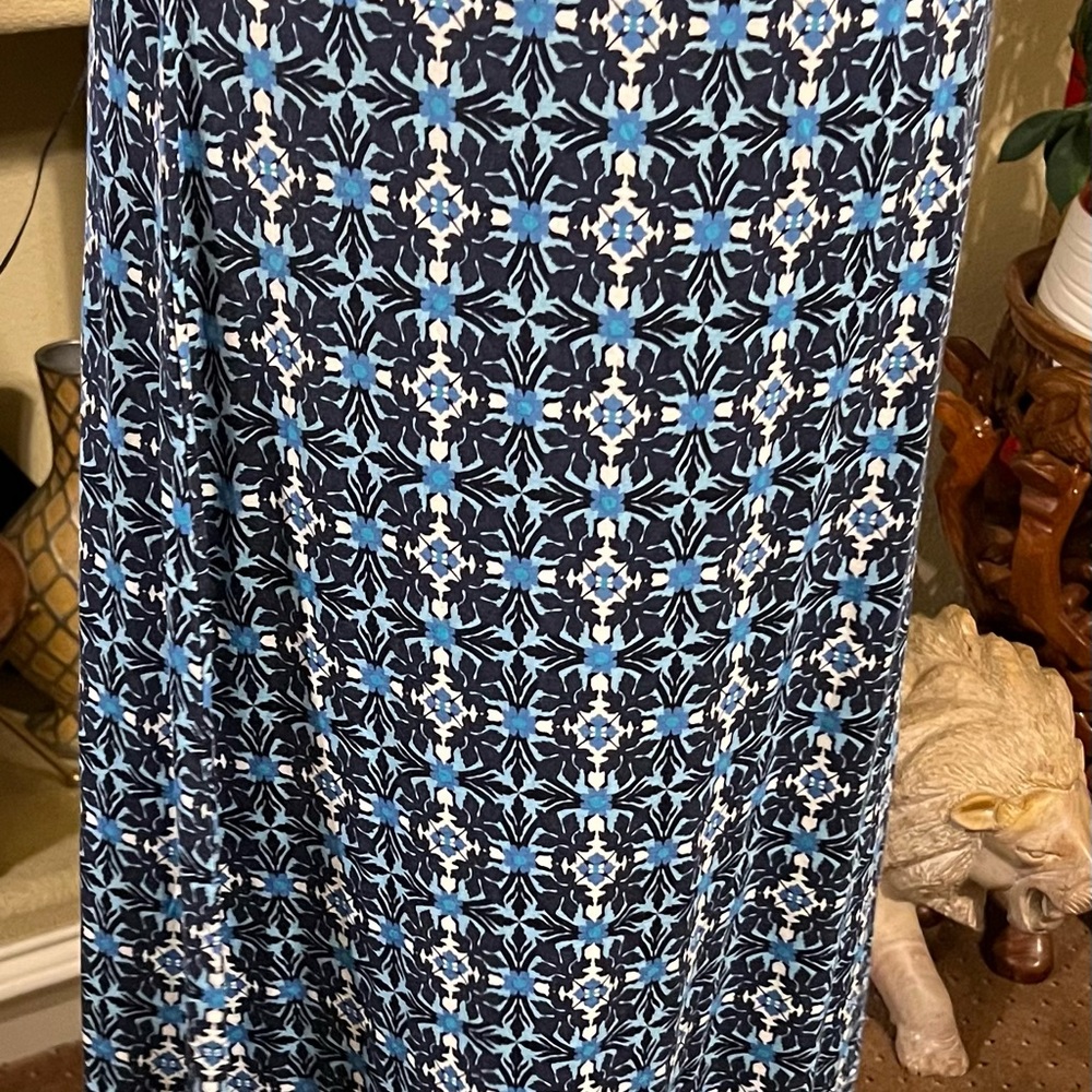 Max Studio Knit Maxi Skirt Womens Size Small Multicolor Geometric Print Casual - Picture 6 of 8